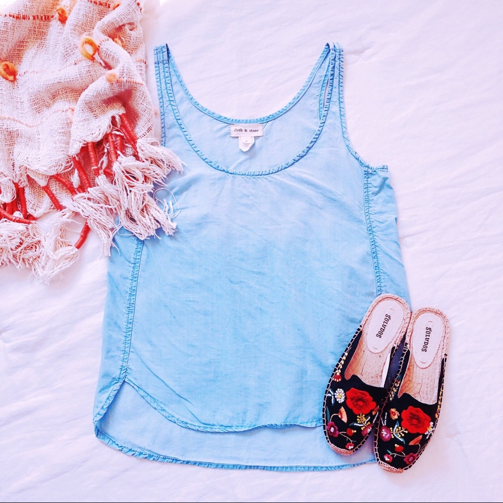 Cloth & Stone Chambray Tank